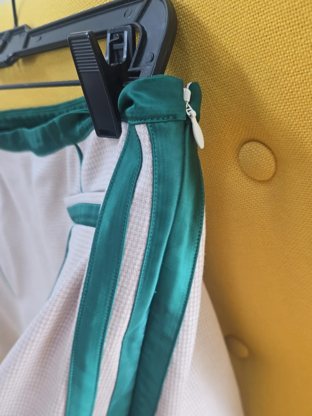 Maeve Green-Trim Tennis Skirt With Shorts Underneath